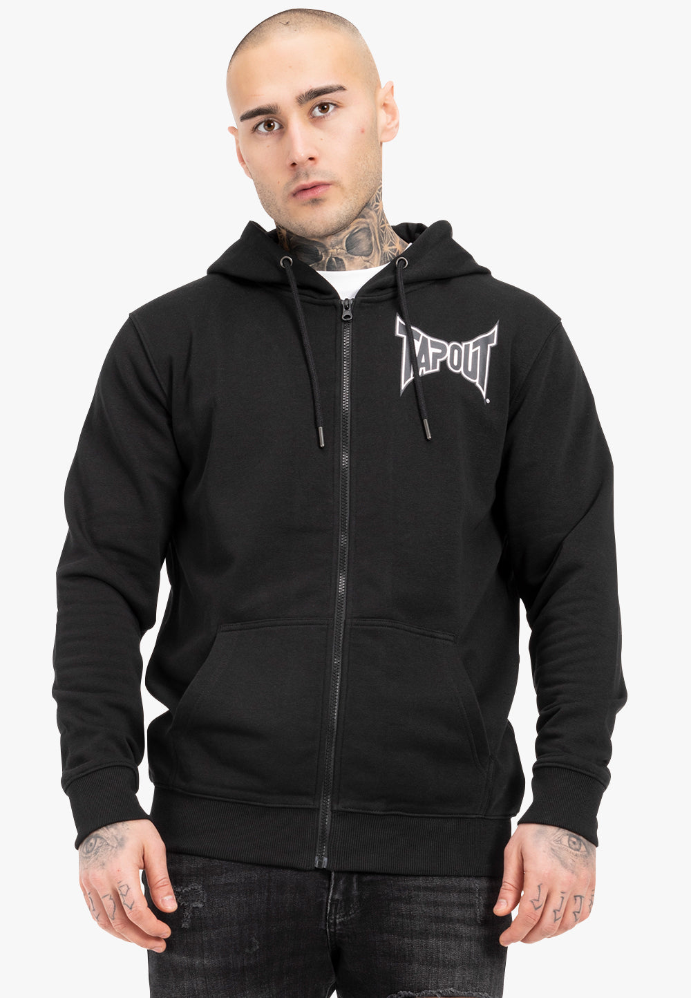 Tapout Herren Active Basic Hoodie – Kapuzenpullover, Weicher Fleece, Mit Kängurutasche, Reguläre Passform
